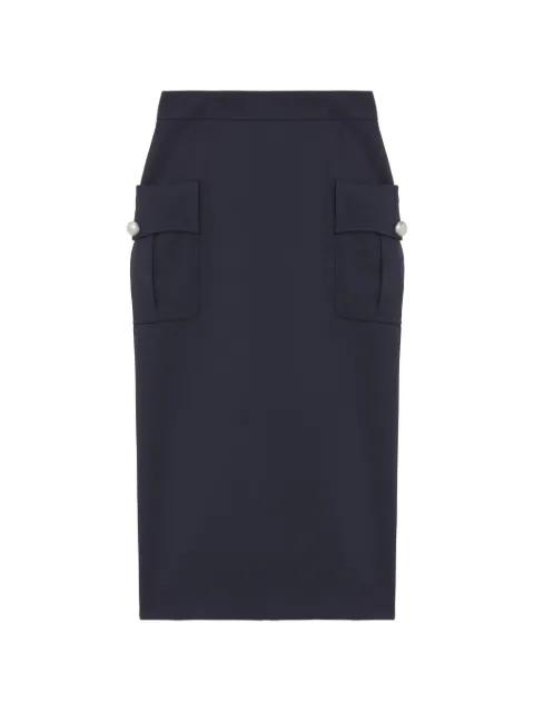 patch-pocket midi skirt by ALEXANDER MCQUEEN