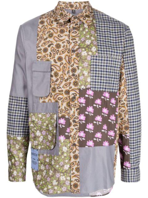 patchwork-design shirt by ALEXANDER MCQUEEN