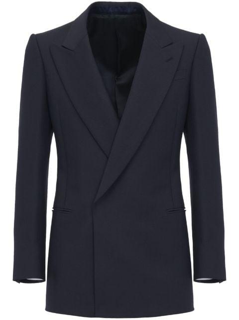 peak-lapels double-breasted blazer by ALEXANDER MCQUEEN