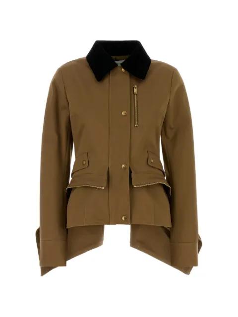 peplum cotton jacket by ALEXANDER MCQUEEN