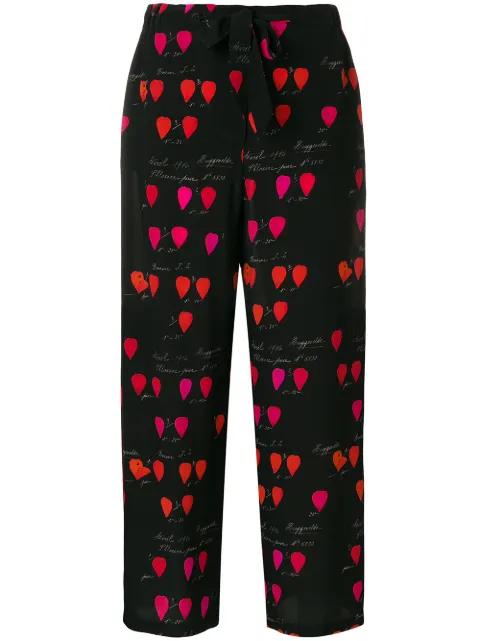 petal print trousers by ALEXANDER MCQUEEN