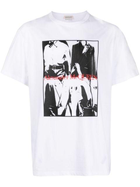 photograph-print cotton T-shirt by ALEXANDER MCQUEEN