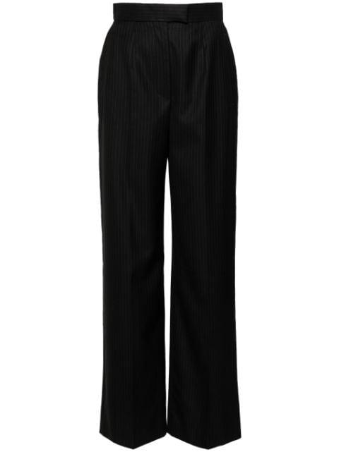 pinstripe tailored wool trousers by ALEXANDER MCQUEEN