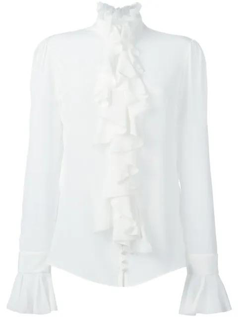 poplin ruffle shirt by ALEXANDER MCQUEEN