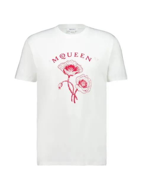 poppy cotton T-shirt by ALEXANDER MCQUEEN