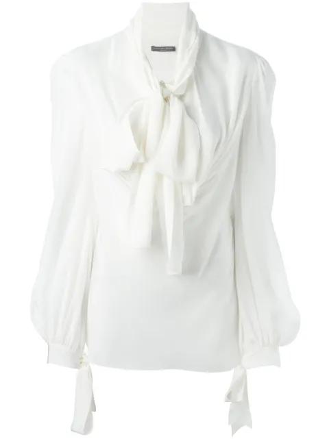 pussy bow blouse by ALEXANDER MCQUEEN