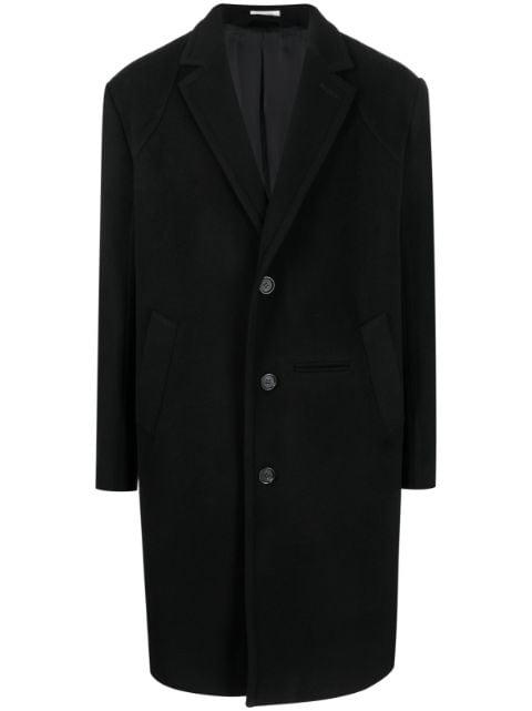 raglan sleeves wool-blend coat by ALEXANDER MCQUEEN