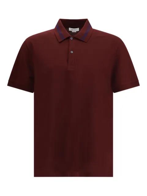 ribbed short-sleeve polo shirt by ALEXANDER MCQUEEN