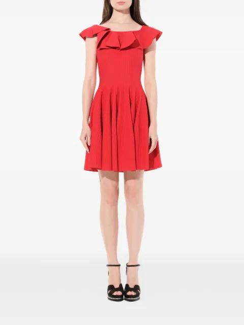 ruffle flared mini dress by ALEXANDER MCQUEEN