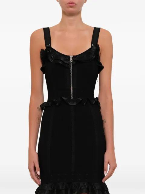 ruffled lace jacquard dress by ALEXANDER MCQUEEN