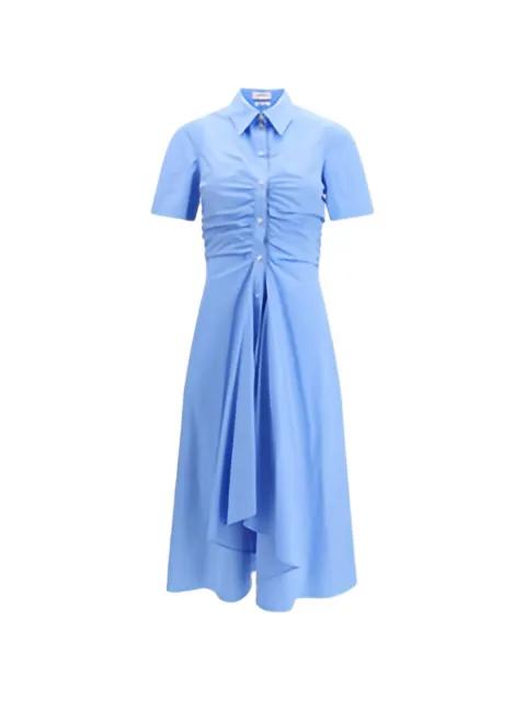shirred shirt dress by ALEXANDER MCQUEEN