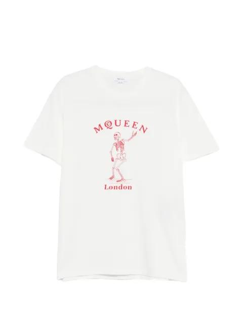 skeleton-graphic T-shirt by ALEXANDER MCQUEEN