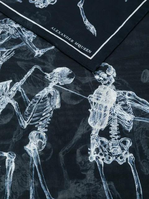skeleton print scarf by ALEXANDER MCQUEEN