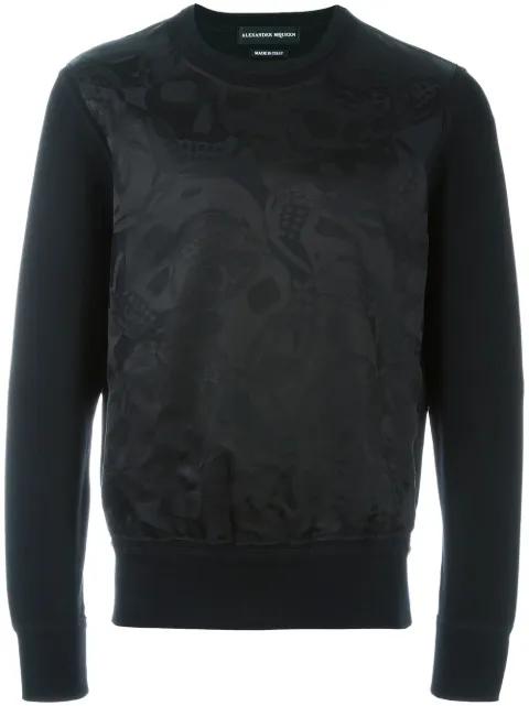 skull jacquard sweatshirt by ALEXANDER MCQUEEN