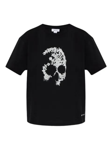 skull-lace T-shirt by ALEXANDER MCQUEEN