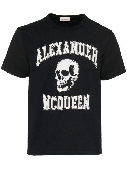 skull logo-print T-shirt by ALEXANDER MCQUEEN