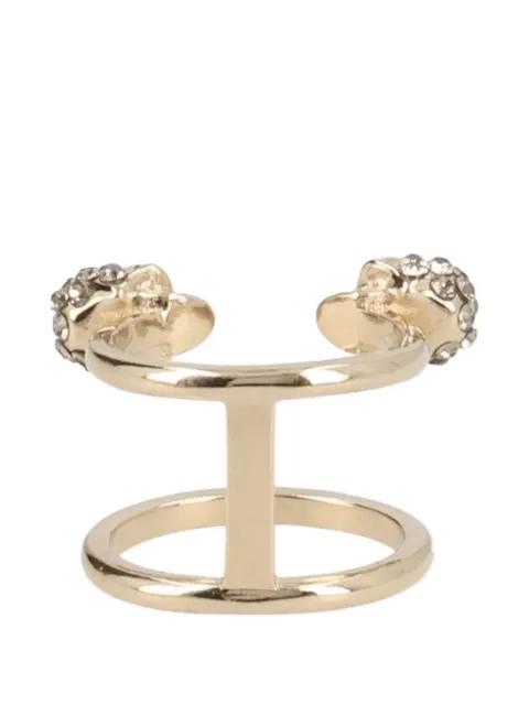 skull-motif double ring by ALEXANDER MCQUEEN