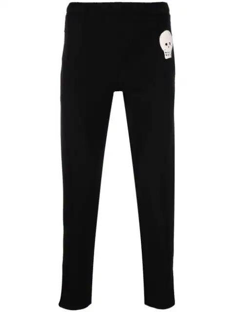 skull-patch slim-fit track pants by ALEXANDER MCQUEEN