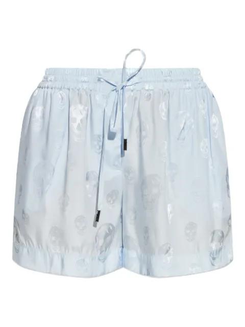 skull-print drawstring shorts by ALEXANDER MCQUEEN