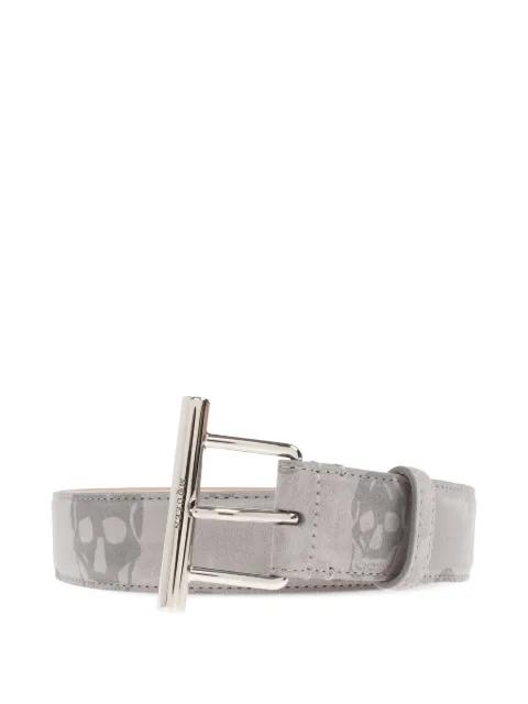 skull-print leather belt by ALEXANDER MCQUEEN