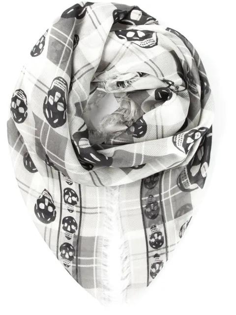 skull print scarf by ALEXANDER MCQUEEN