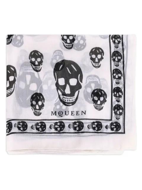 skull-print silk scarf by ALEXANDER MCQUEEN
