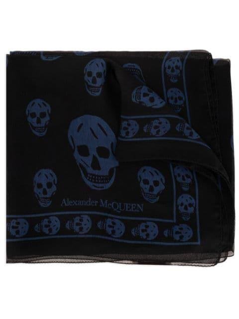 skull-print silk scarf by ALEXANDER MCQUEEN