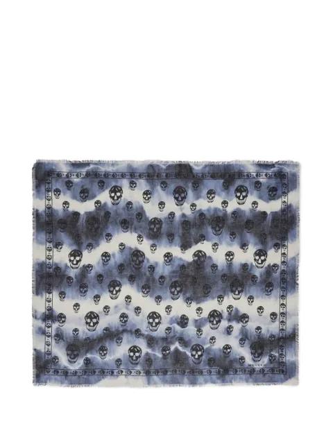 skull-print tie-dye scarf by ALEXANDER MCQUEEN