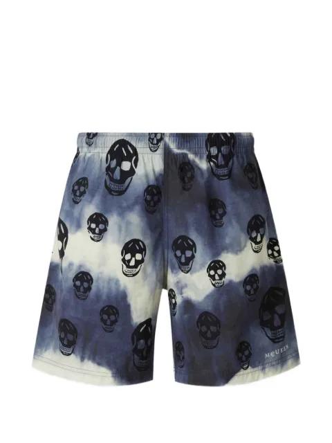 skull-print tie-dye swim shorts by ALEXANDER MCQUEEN