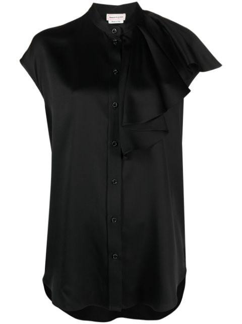 sleeveless ruffled blouse by ALEXANDER MCQUEEN