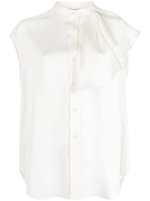 sleeveless ruffled blouse by ALEXANDER MCQUEEN