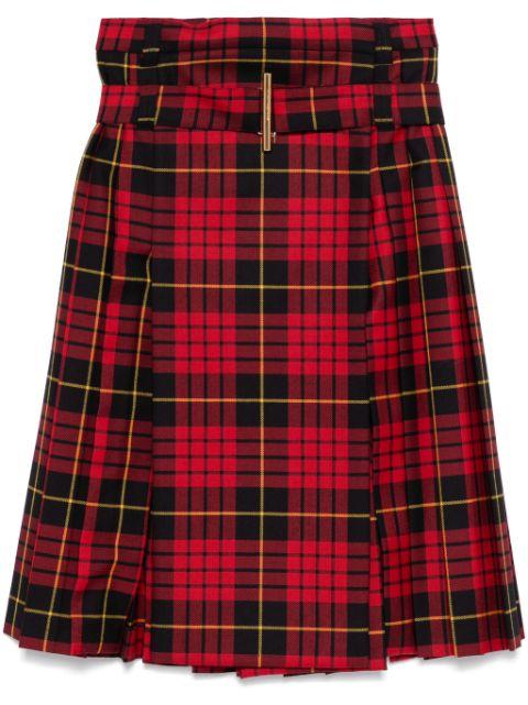 tartan-check midi skirt by ALEXANDER MCQUEEN