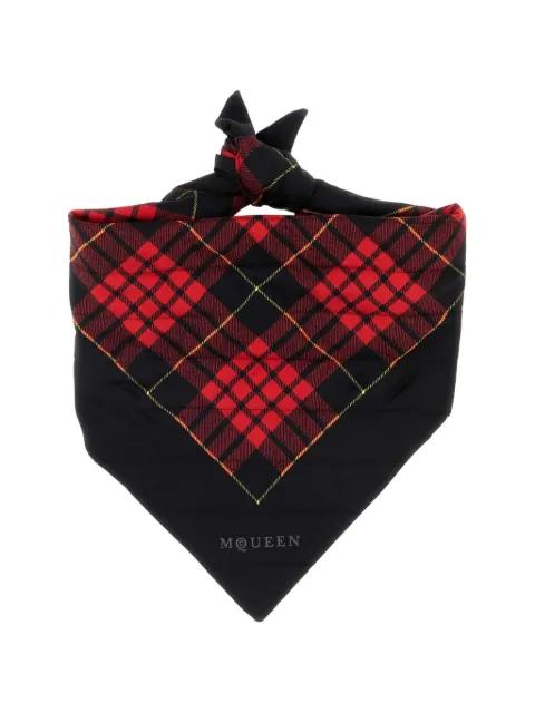 tartan-print scarf by ALEXANDER MCQUEEN