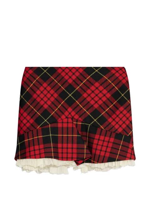 tartan ruffled mini skirt by ALEXANDER MCQUEEN