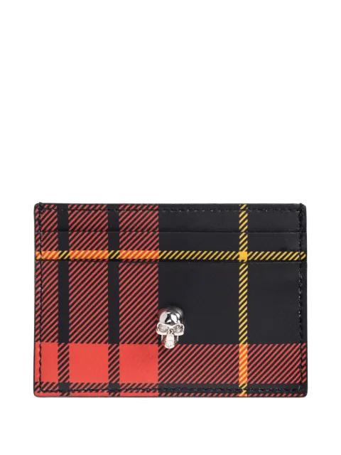 tartan skull cardholder by ALEXANDER MCQUEEN