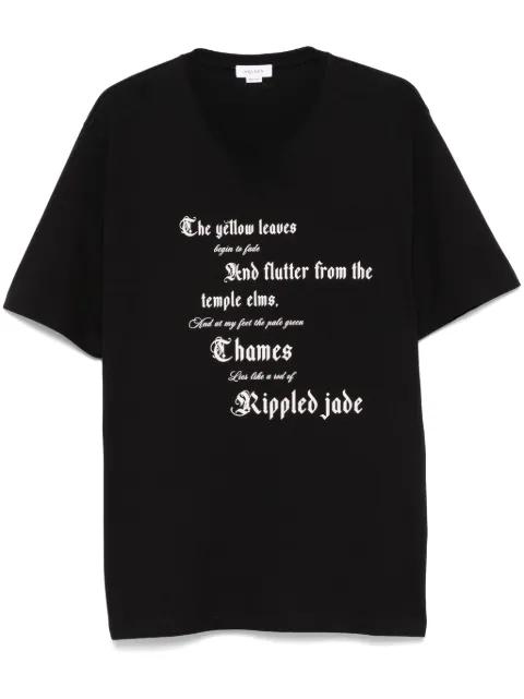 text-print T-shirt by ALEXANDER MCQUEEN