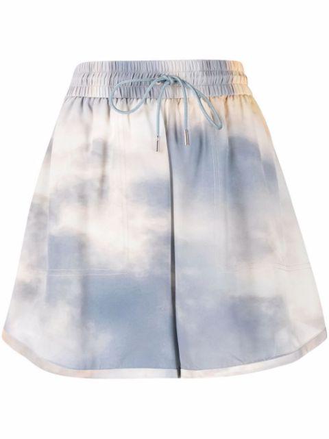 tie-dye silk shorts by ALEXANDER MCQUEEN