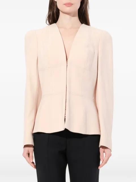 topstitched peplum-hem jacket by ALEXANDER MCQUEEN