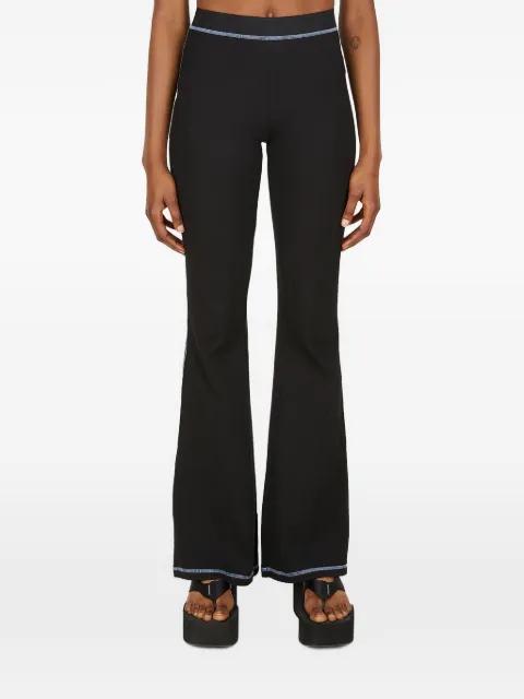 topstitching flared trousers by ALEXANDER MCQUEEN