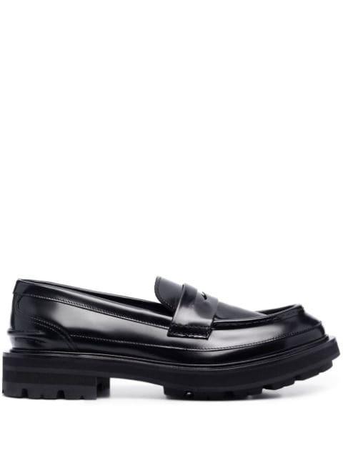 tread-sole penny-slot loafers by ALEXANDER MCQUEEN