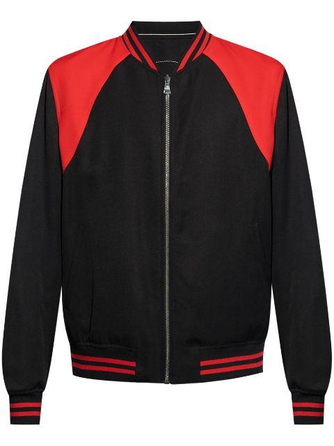 two-tone reversible bomber jacket by ALEXANDER MCQUEEN