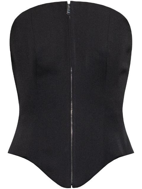 zip-up corset top by ALEXANDER MCQUEEN