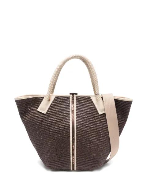 large Lauren braided-handle tote bag by ALEXANDER SMITH