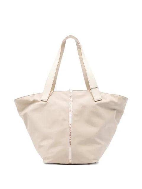 large Lauren logo-detail tote bag by ALEXANDER SMITH
