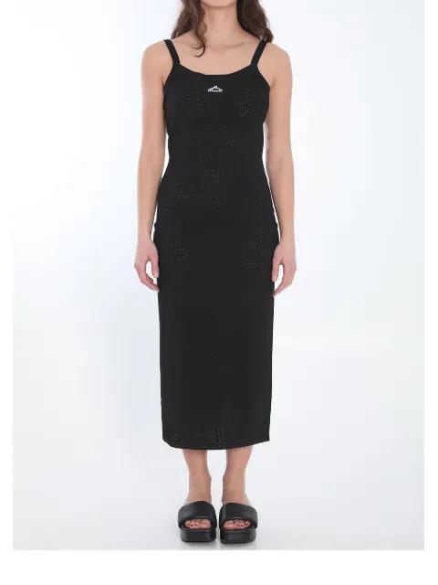 3D-logo mesh slip dress by ALEXANDER WANG