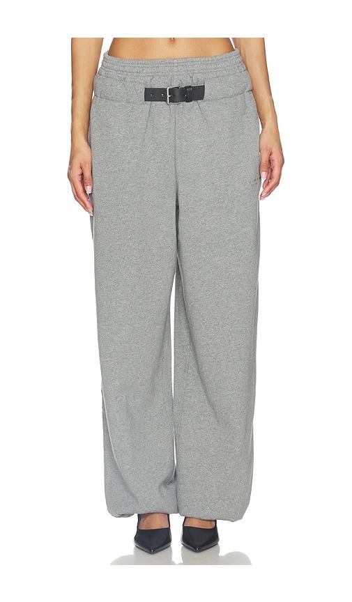 Alexander Wang Belted Sweatpant in Grey by ALEXANDER WANG