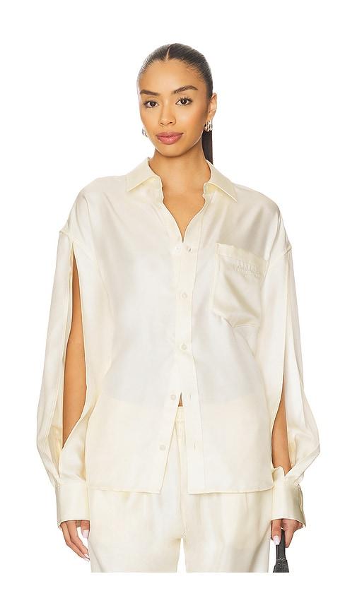 Alexander Wang Button Up Shirt in Ivory by ALEXANDER WANG