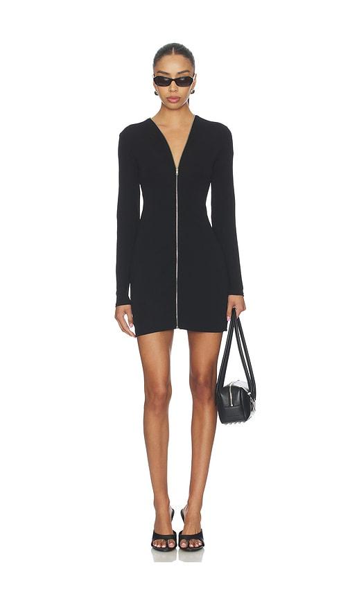 Alexander Wang Continuous Zipper Mini Dress in Black by ALEXANDER WANG