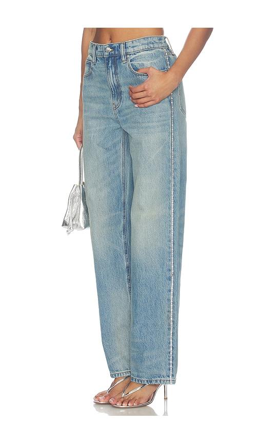 Alexander Wang Ez Jeans With Embellished Chain in Blue by ALEXANDER WANG