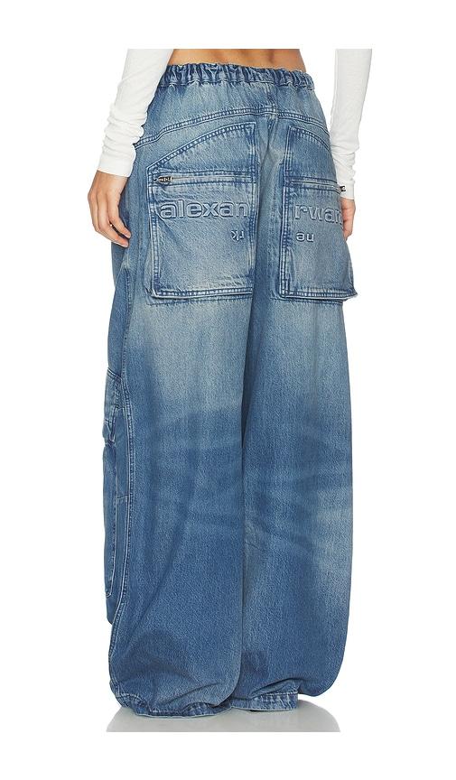 Alexander Wang Oversized Cargo Wide Leg in Blue by ALEXANDER WANG